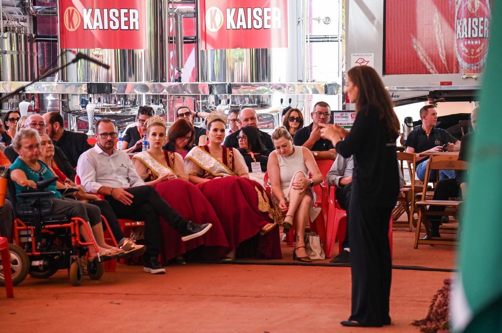 Interpretação em evento cultural